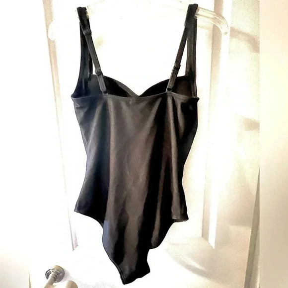 Bond-Eye Black Denim look One Piece Swimsuit-Size 8 - Picture 2 of 4